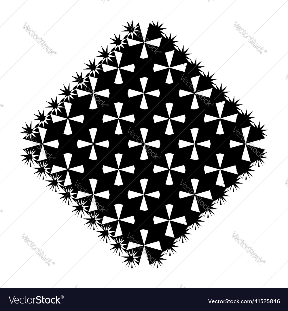 Geometric weave element with intersecting lines vector image Geometric weave element with intersecting lines