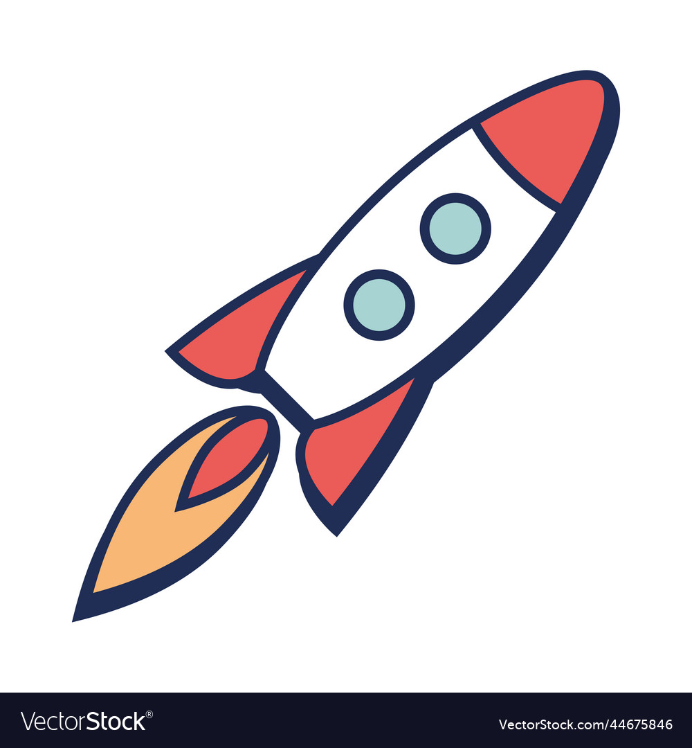Launch spaceship icon