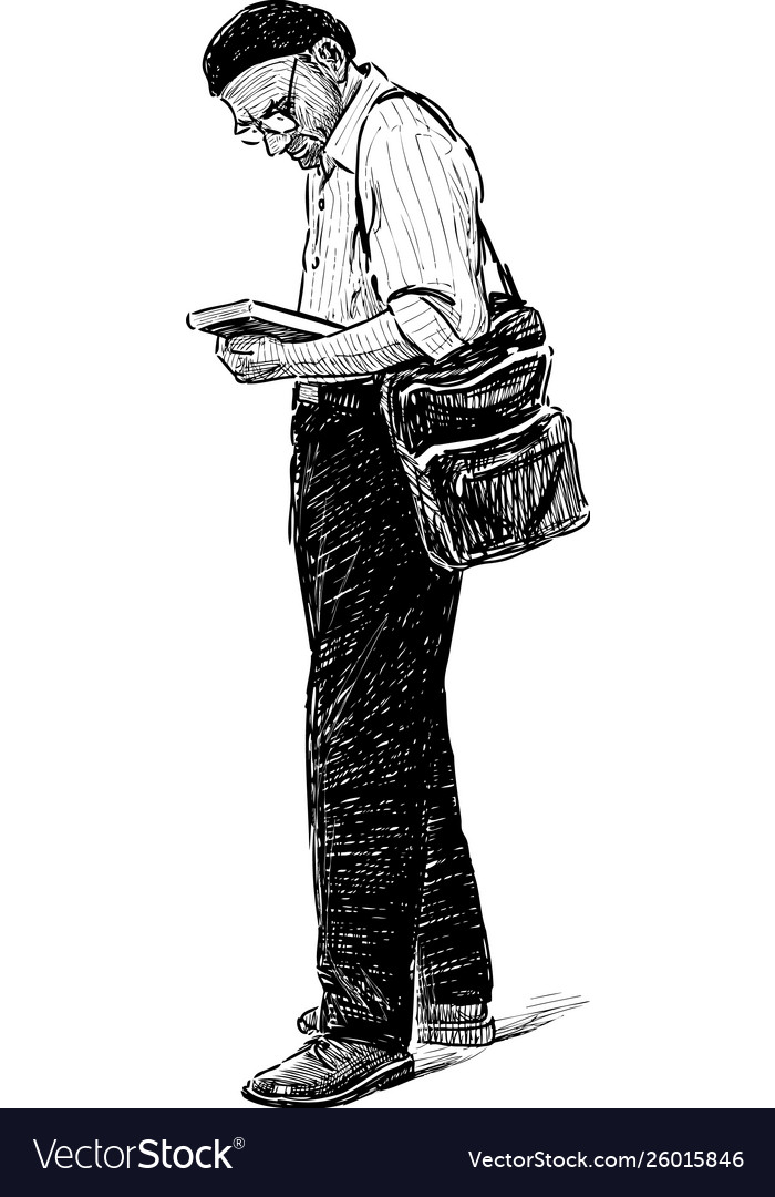 Man with a book