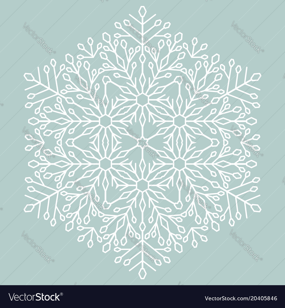 Pretty round snowflake