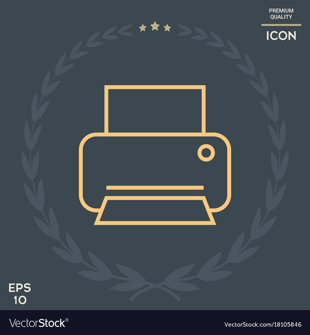 Print line icon