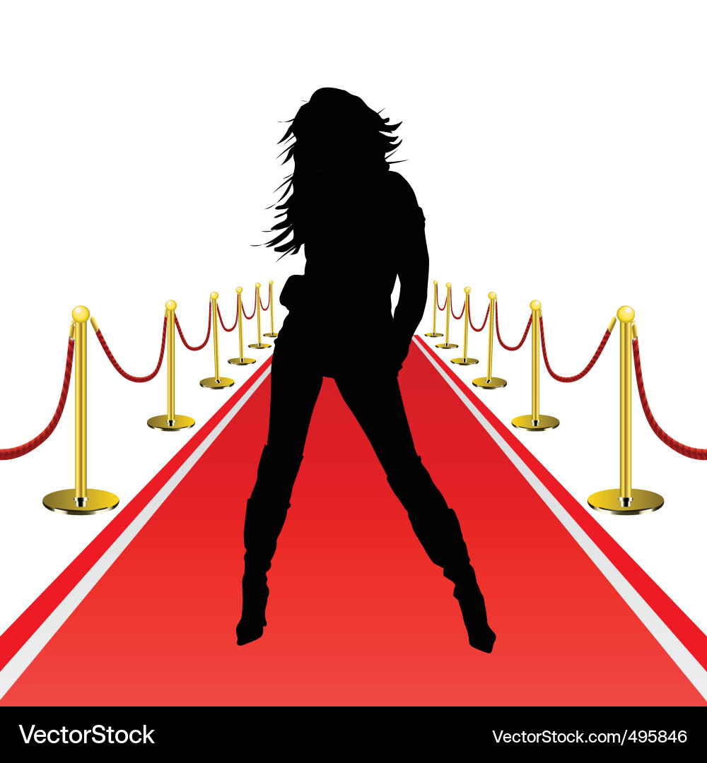 Red carpet Royalty Free Vector Image - VectorStock