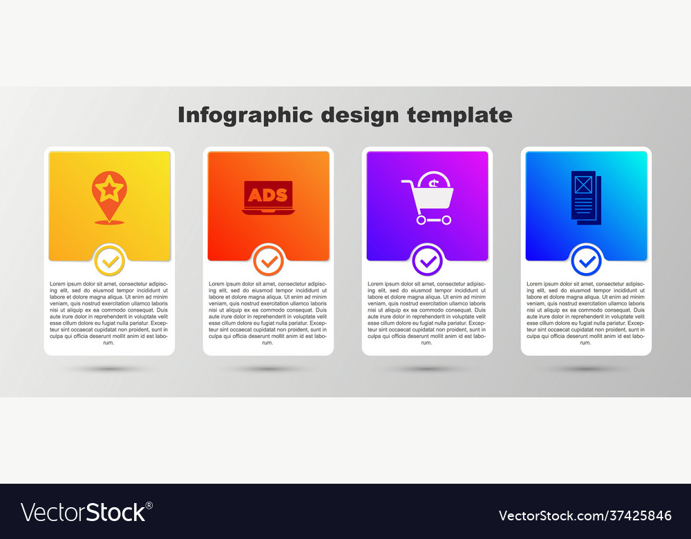 Set map pointer with star advertising shopping vector image Set map pointer with star advertising shopping