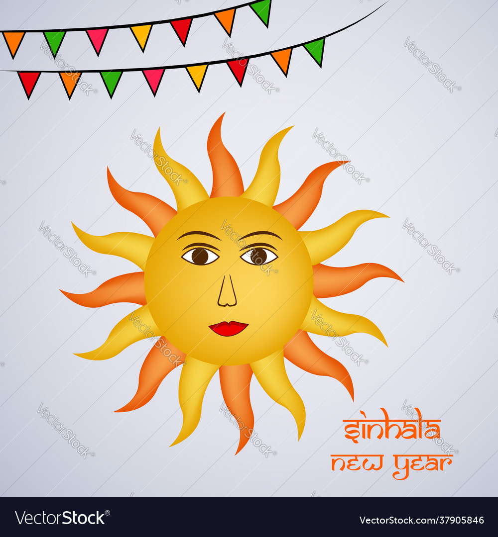 Sri lanka new year Royalty Free Vector Image - VectorStock