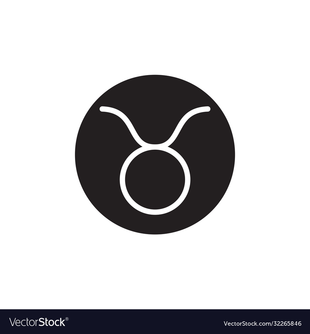 Taurus icon circle