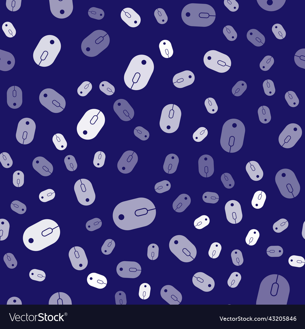 White computer mouse icon isolated seamless