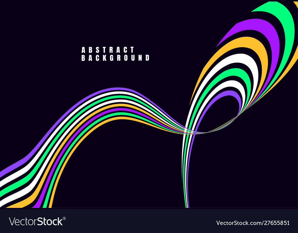 Abstract dynamic waves background with colorful vector image Abstract dynamic waves background with colorful