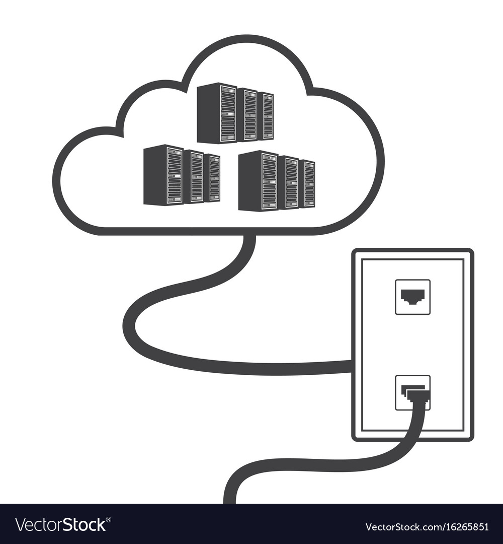 Big data icon cloud computing