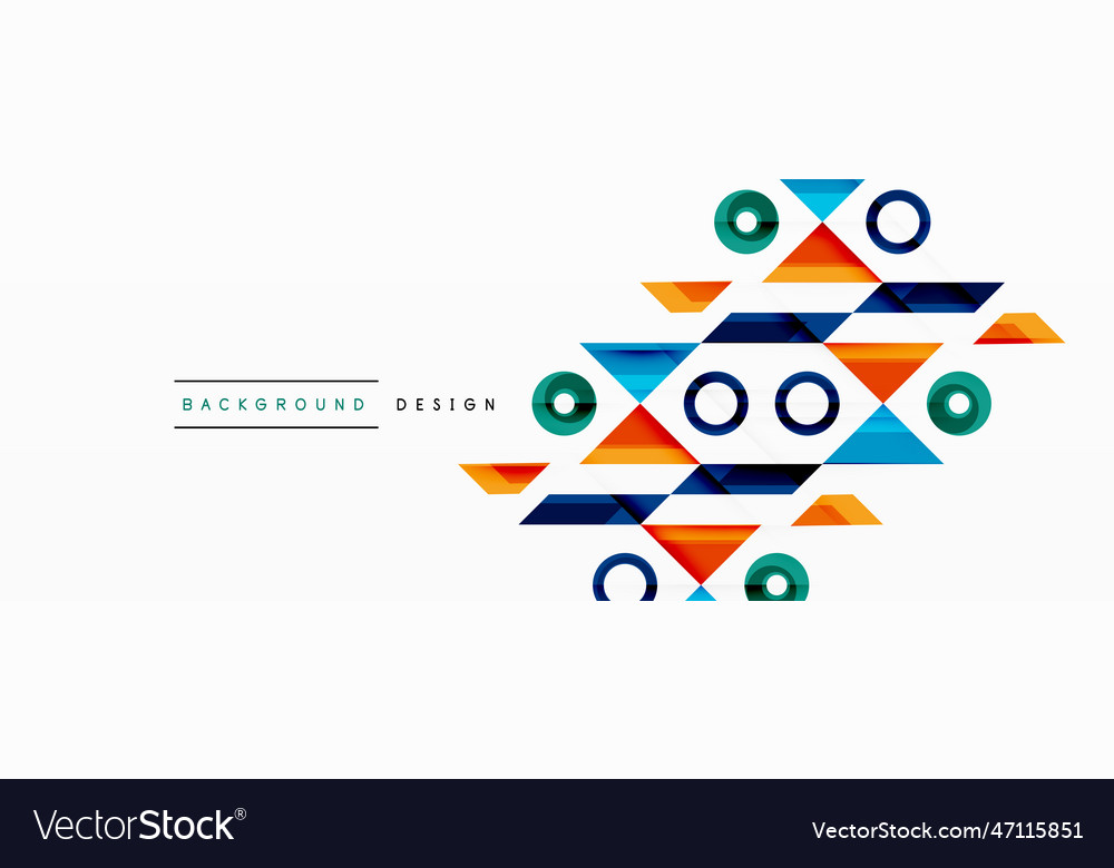 Circle minimal abstract background design vector image Circle minimal abstract background design