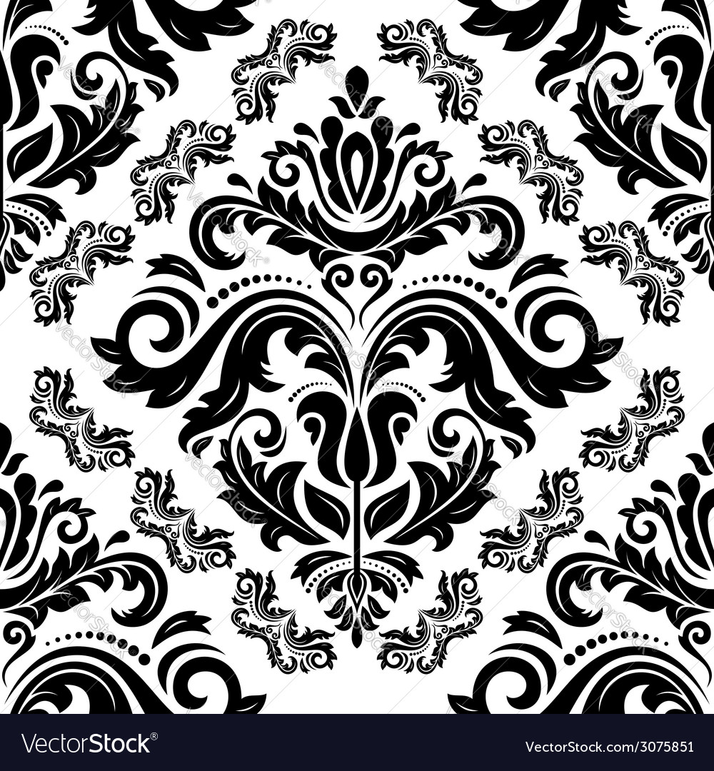 Damask seamless pattern orient background