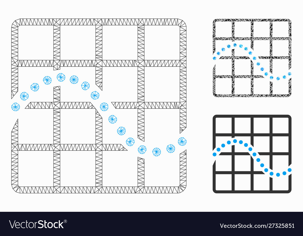 Function chart mesh network model Vector Image Function chart mesh network model