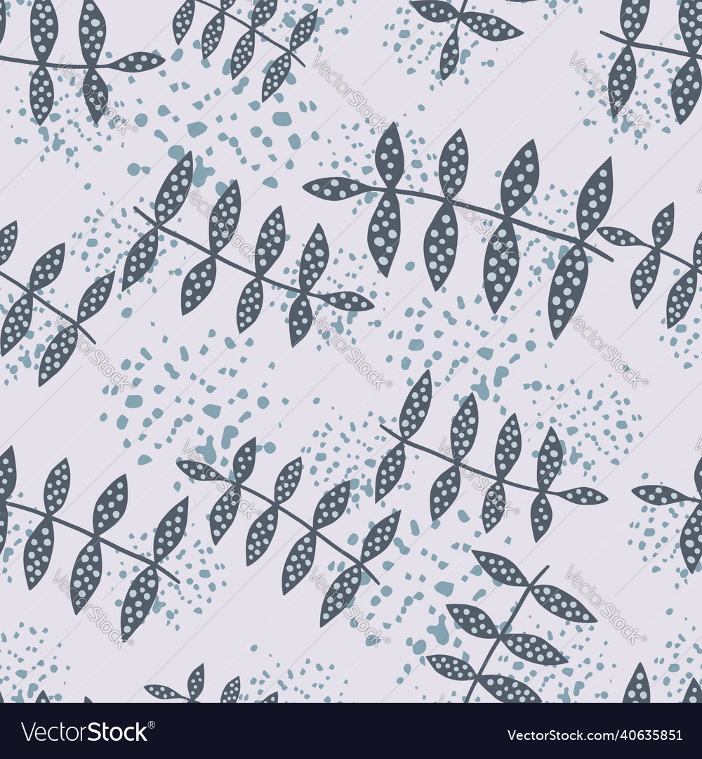 Geometric branch seamless pattern on splash vector image Geometric branch seamless pattern on splash