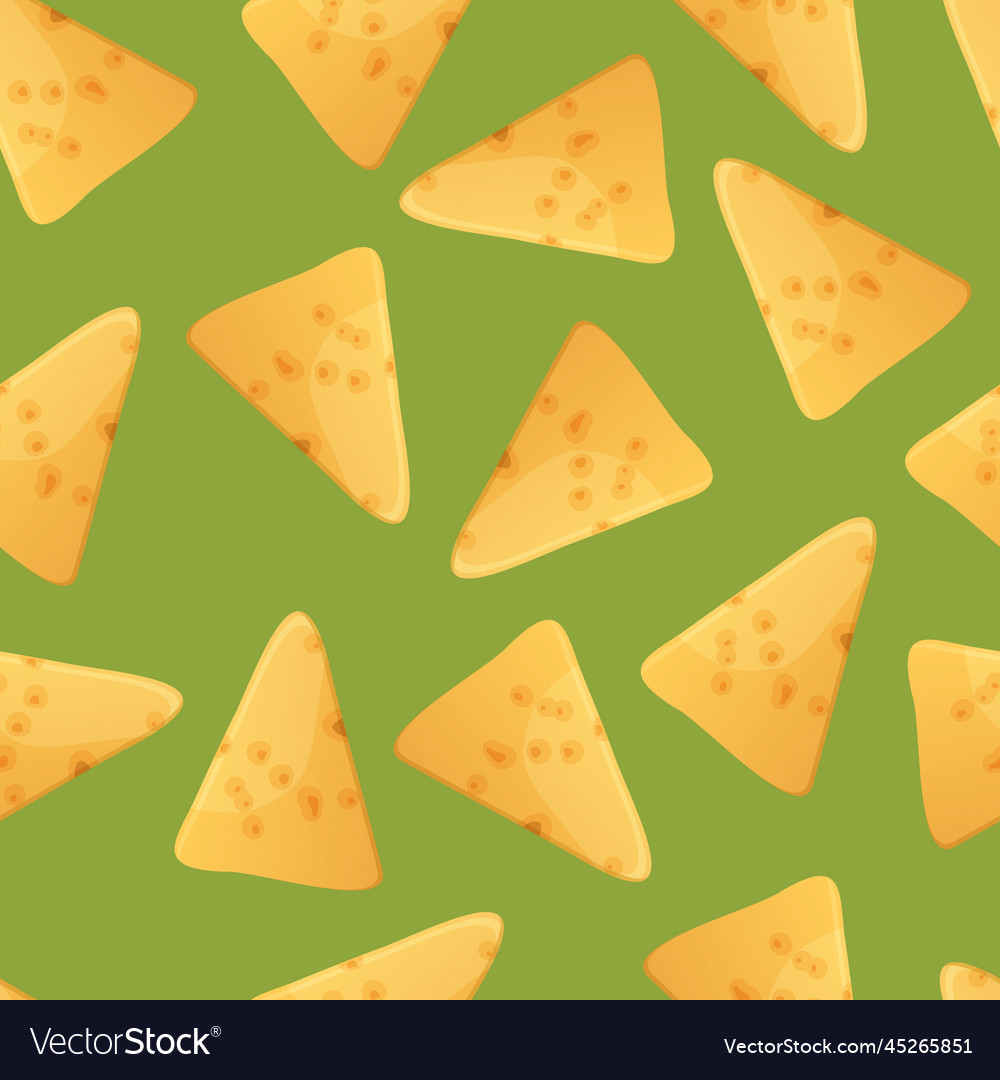 Mexican nachos seamless pattern