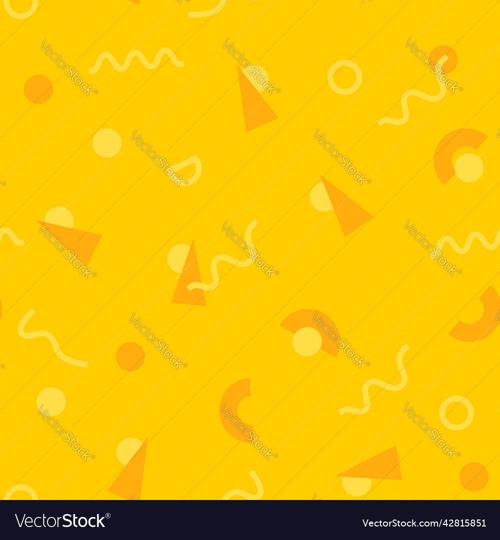 Seamless pattern with 80s memphis geometics style