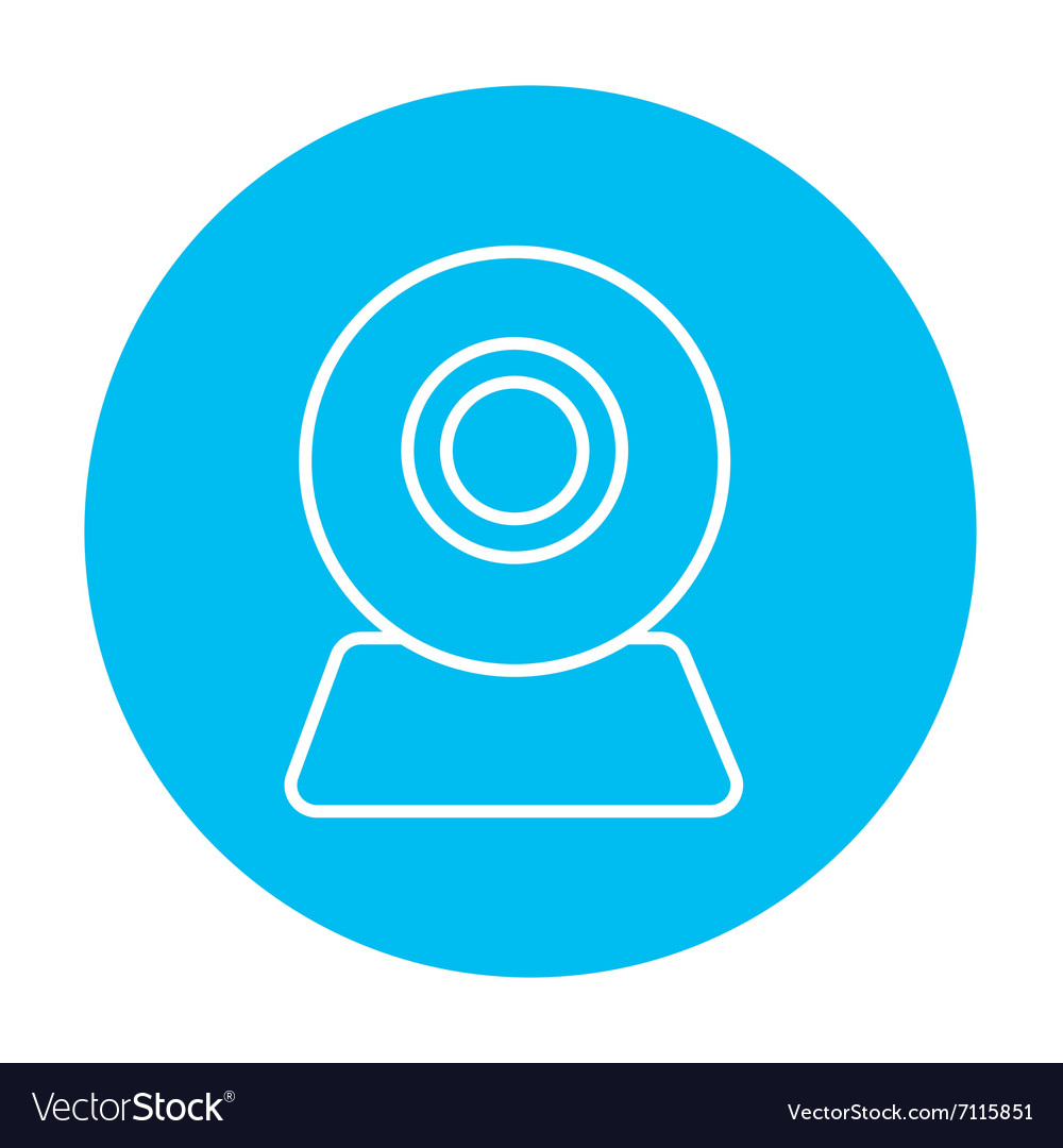 Web camera line icon