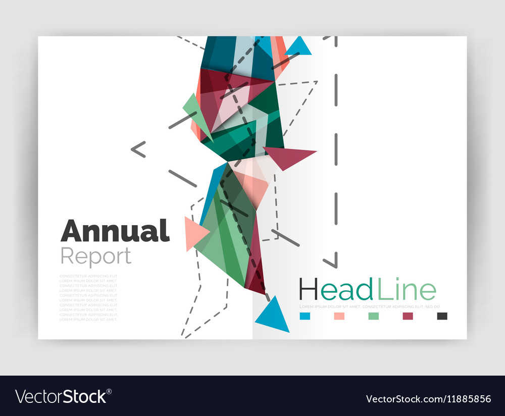 Abstract background annual report template