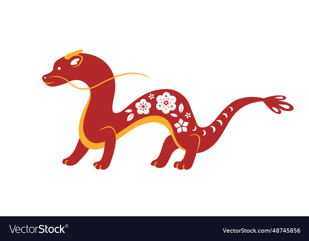Chinese Red Dragon Royalty Free Vector Image Vectorstock Chinese Red Dragon Royalty Free Vector Image Vectorstock