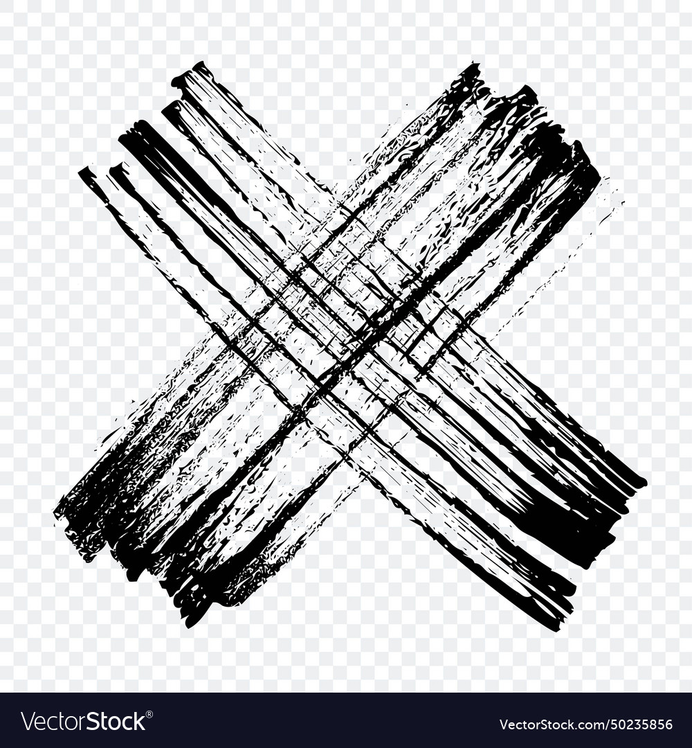 Dye brush strokes sign design element
