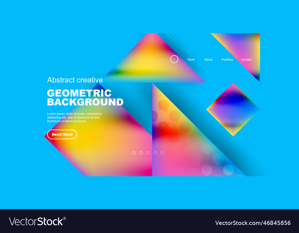 Geometric elements - squares and triangles