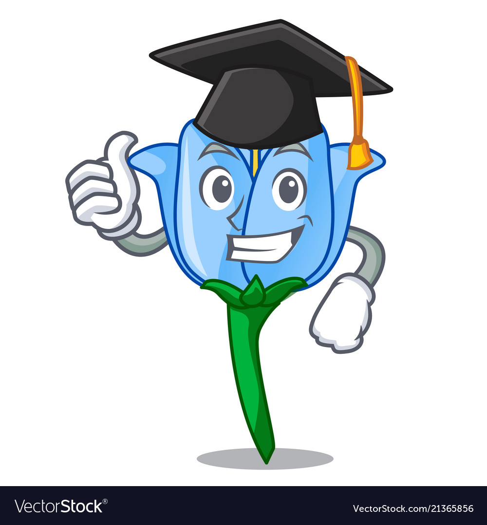 Graduation bell flower character cartoon