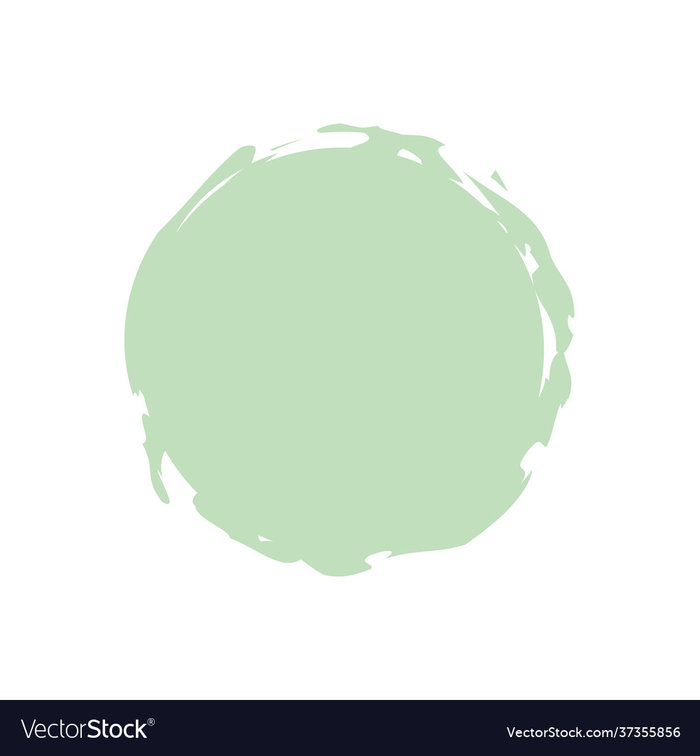 Green Paint Splash Circle