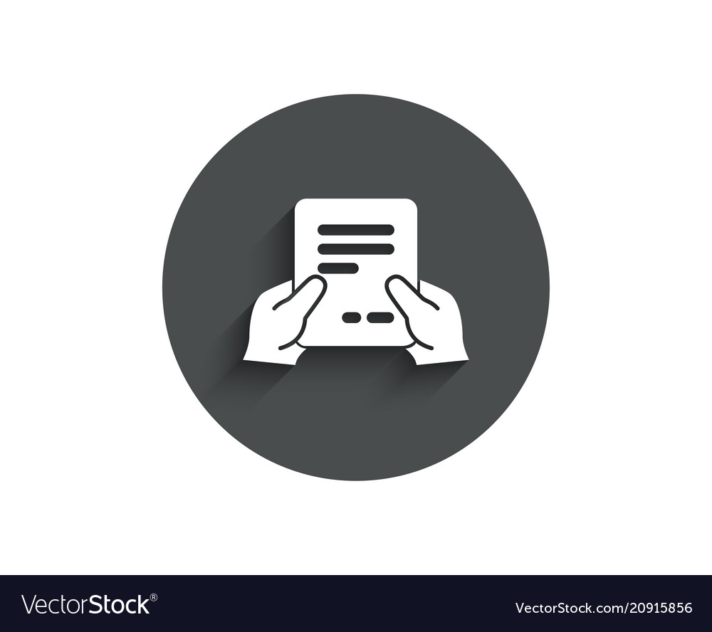 Hold document simple icon text file sign