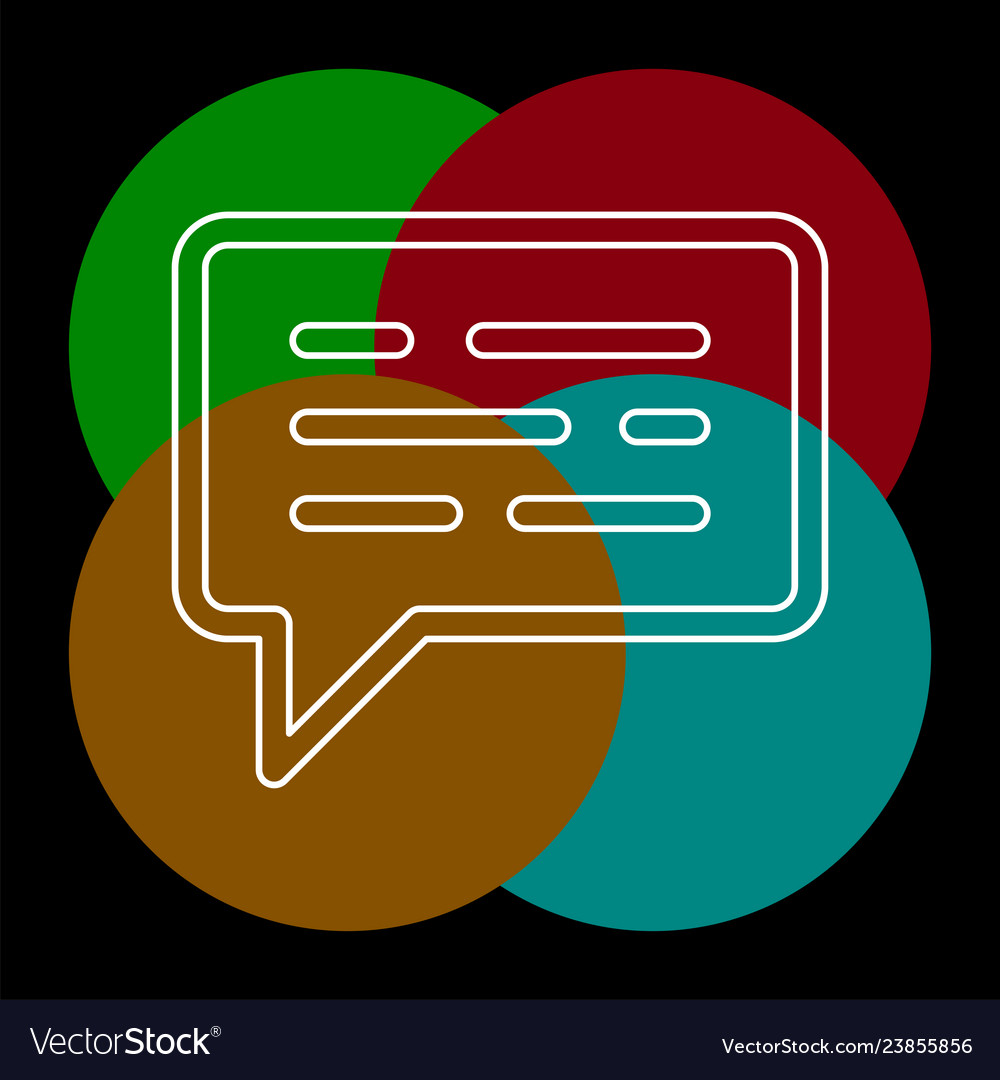 Message icon vector image Message icon