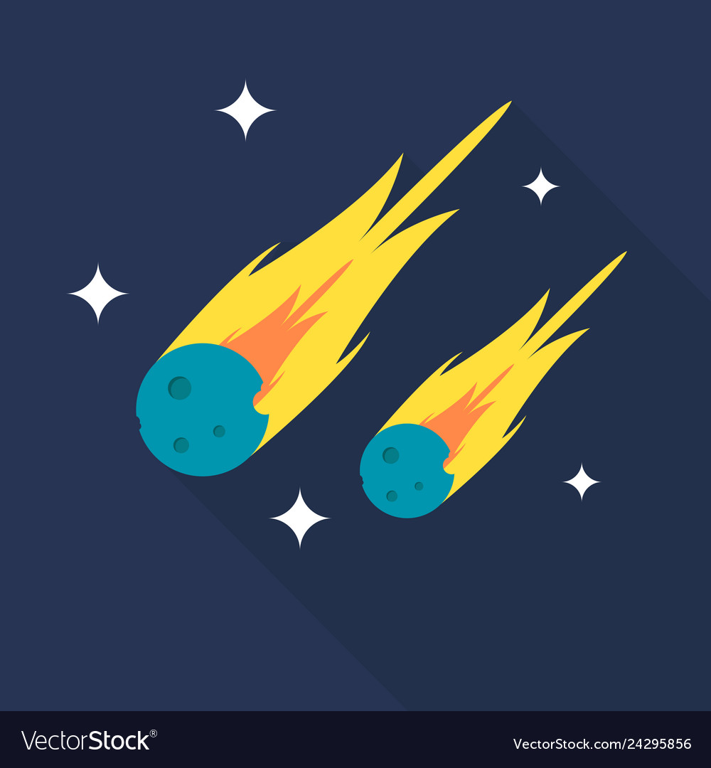 Meteor icon set of great flat icons with style