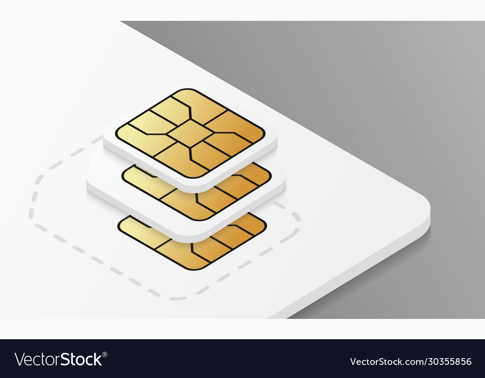 Download Mobile Plastic Sim Card Mockup Standard Micro Vector Image PSD Mockup Templates