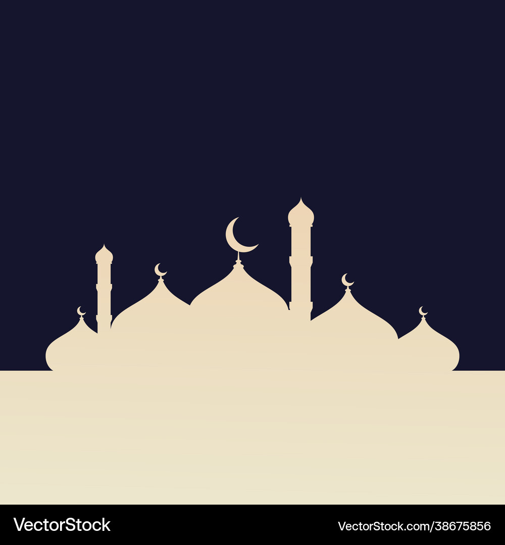 Mosque background Royalty Free Vector Image - VectorStock