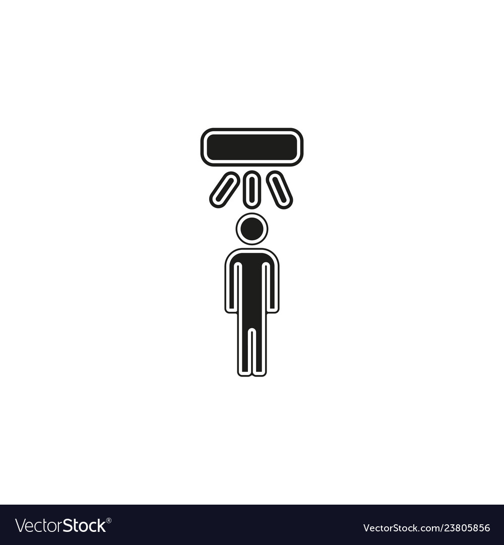 Motion sensor icon simple element