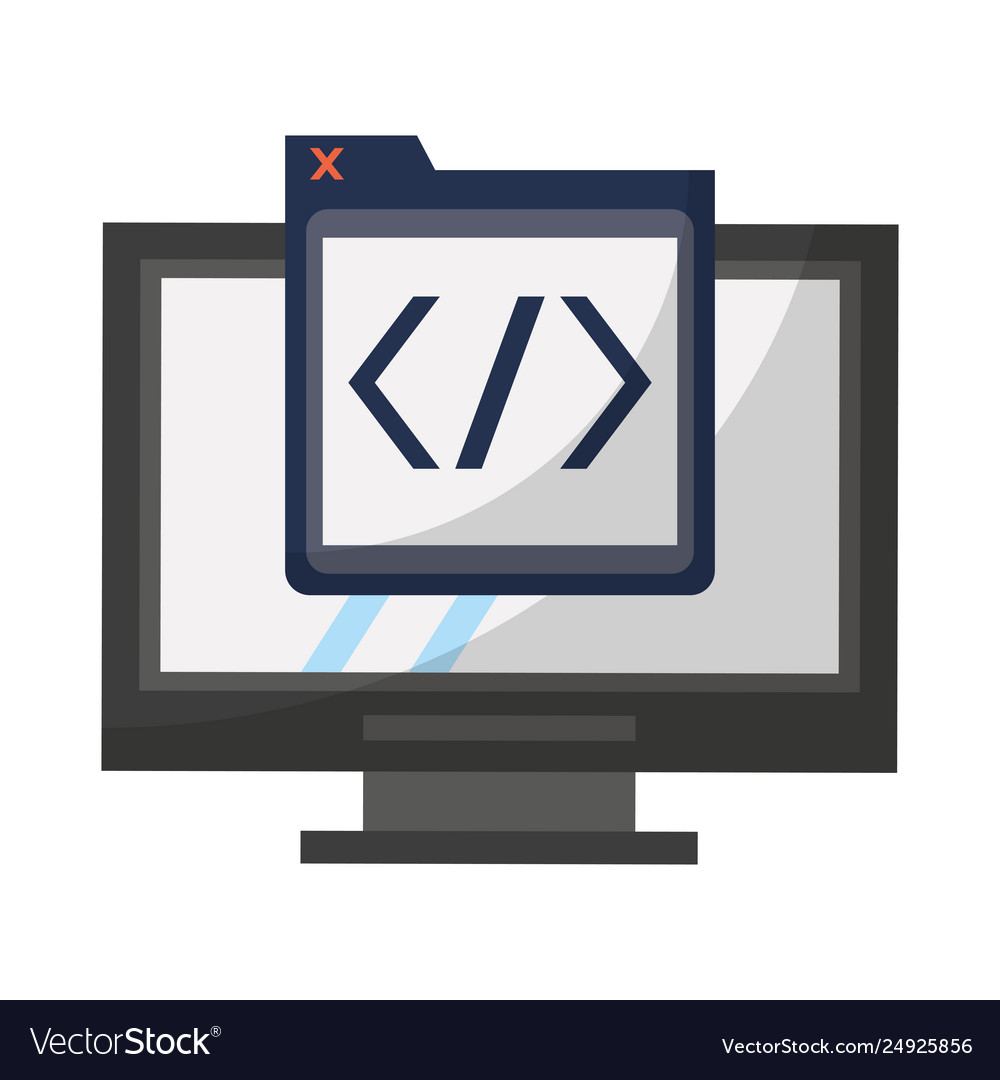 Programming codes technology Vector Image Programming codes technology