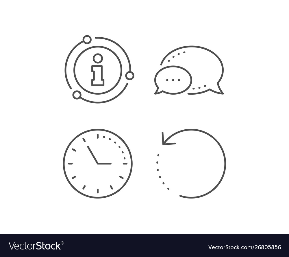 Recovery info line icon backup data sign restore