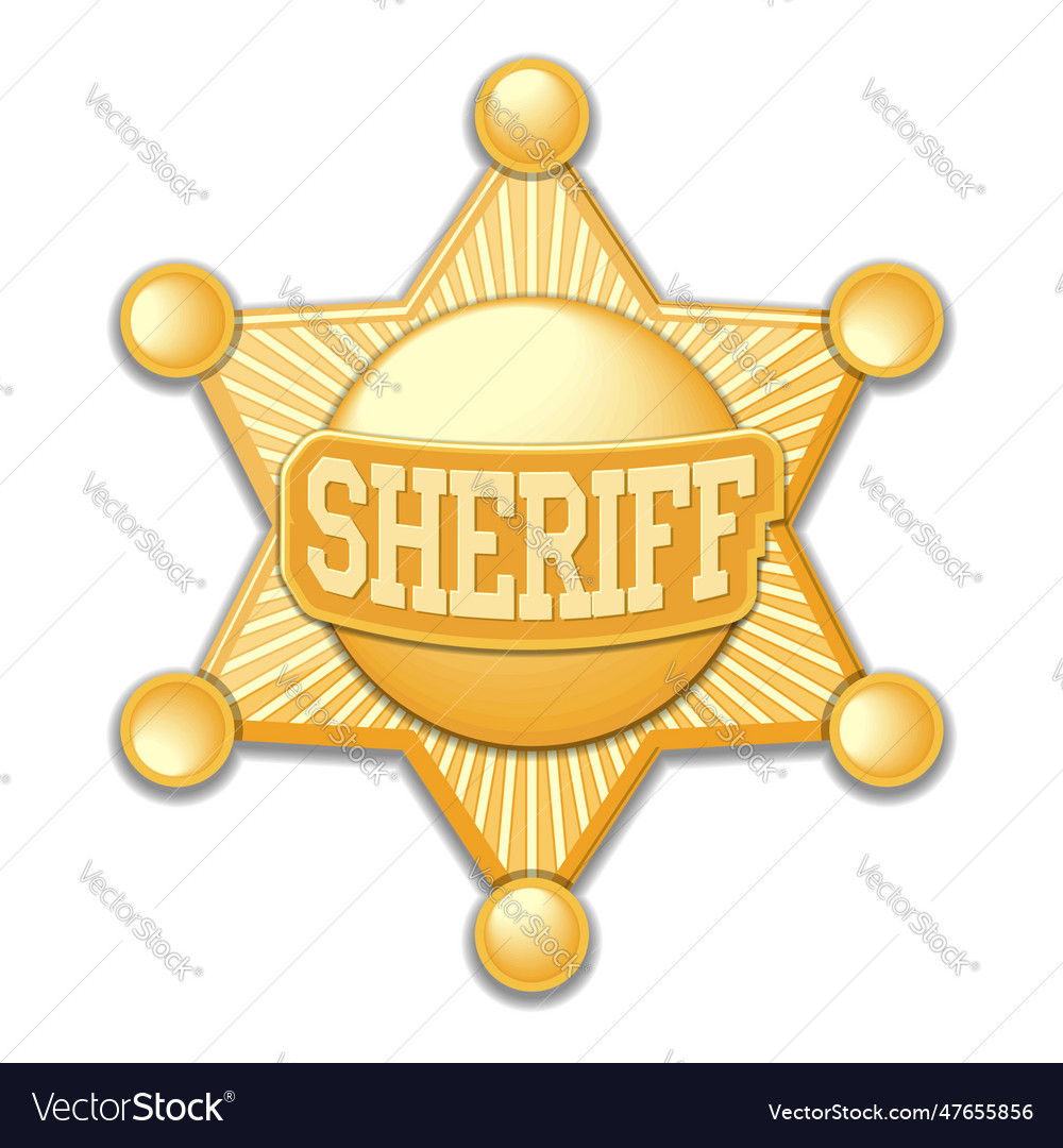 Sheriff six pointed star icon