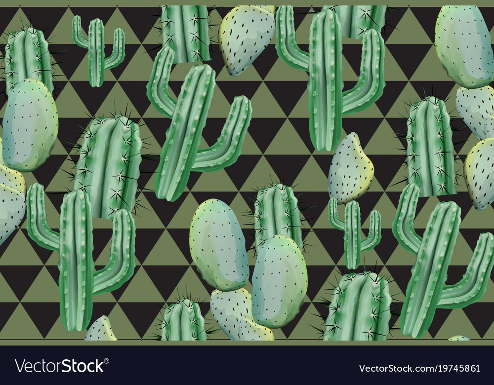 Cactus abstract pattern texture modern