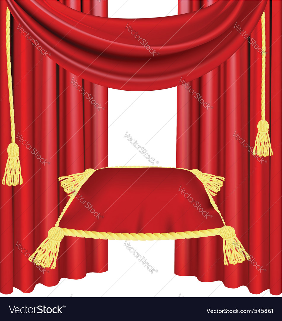 Ceremonial pillow Royalty Free Vector Image - VectorStock