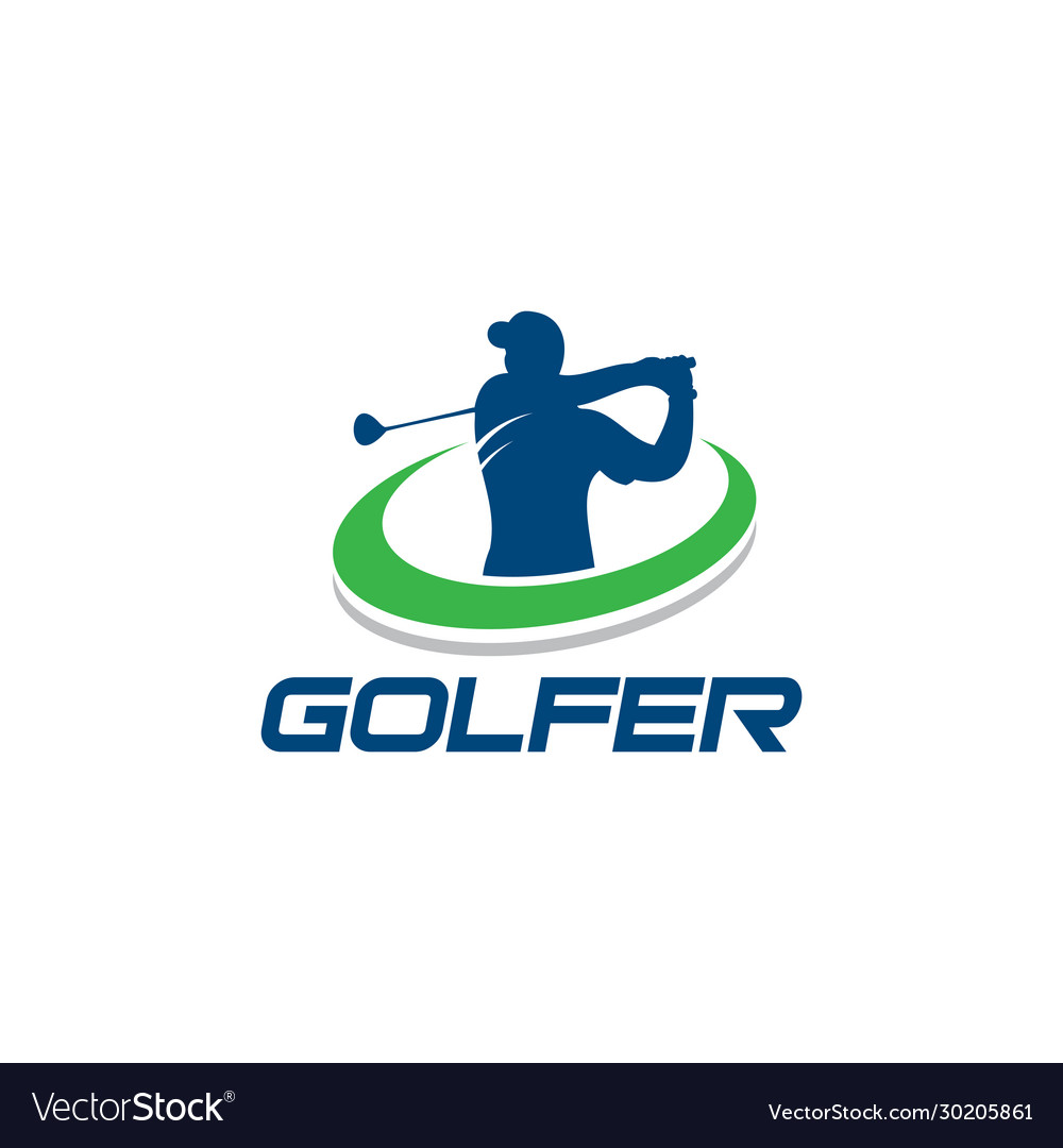 Emblem Logo für Golf-Sport-Aktivitätsvorlage