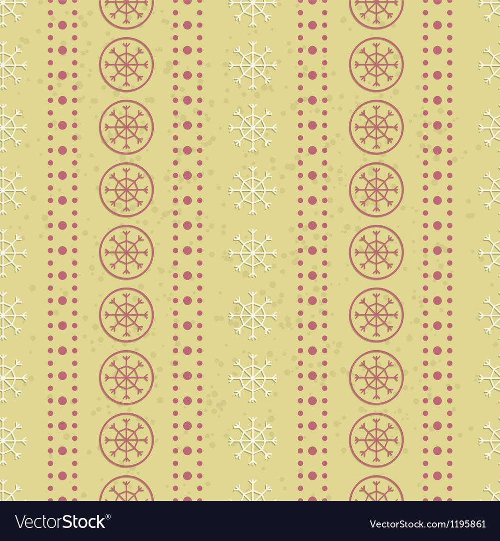 Grunge pattern with snowflakes