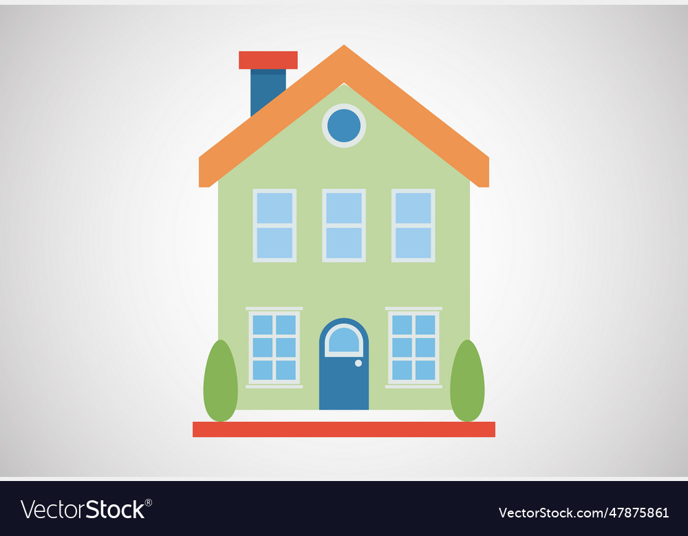 House or home design template Royalty Free Vector Image