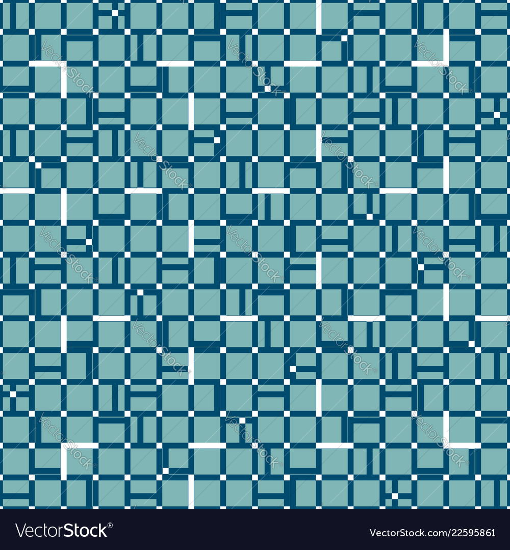 Irregular grid mesh with squares seamlessly vector image Irregular grid mesh with squares seamlessly