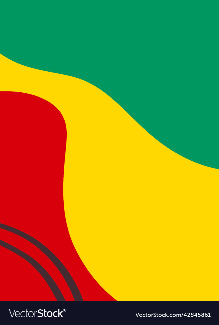 Modern abstract background in rasta style vector image Modern abstract background in rasta style