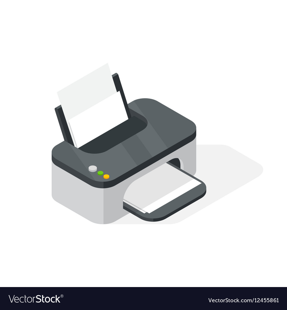 Modern Printer Isometric