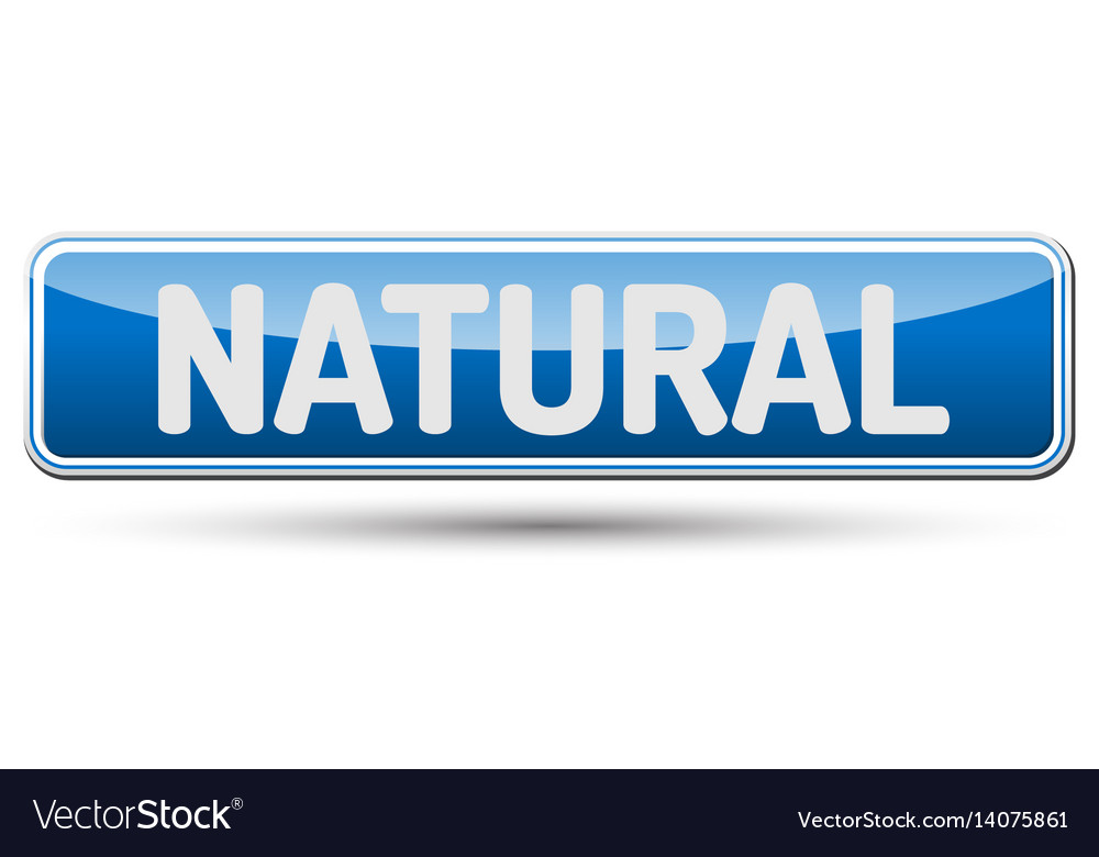 Natural - abstract beautiful button with text