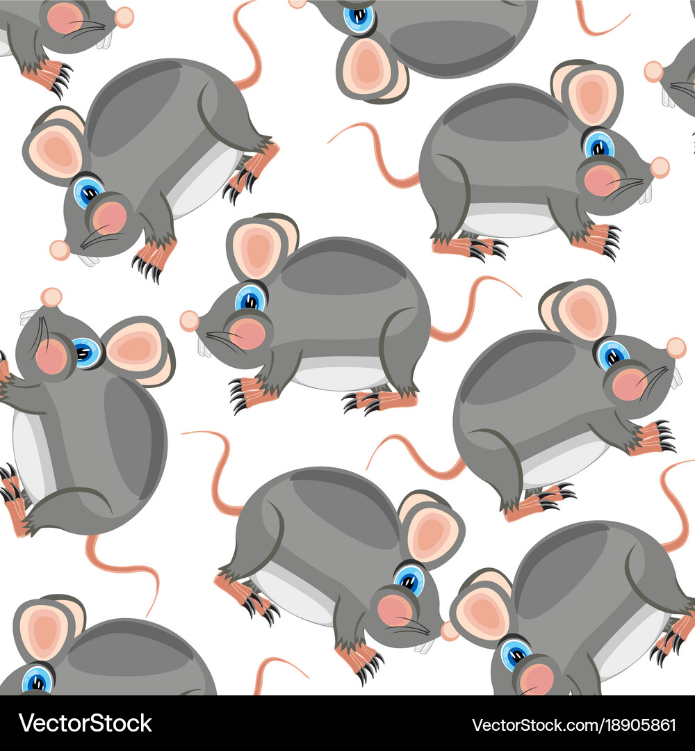 Pattern from mouses Royalty Free Vector Image - VectorStock