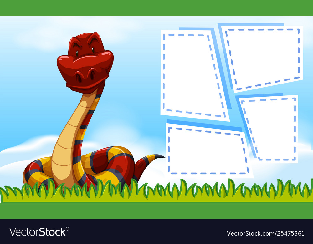 Snake in frame template
