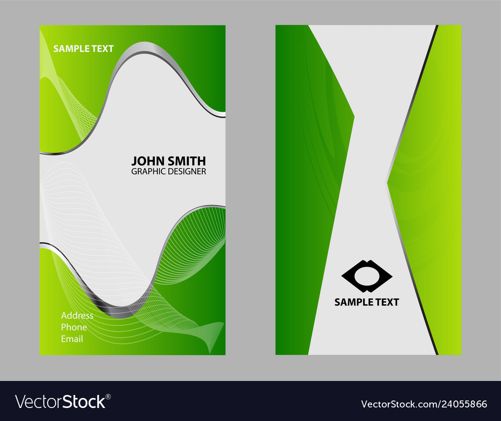 Business card set design Royalty Free Vector Image