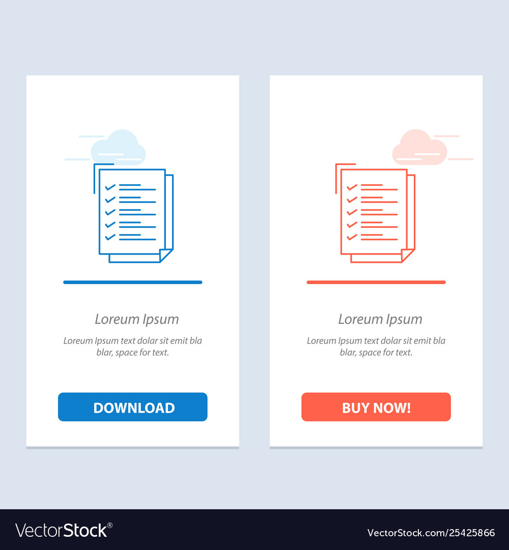 Checklist to do list work task notepad blue vector image Checklist to do list work task notepad blue