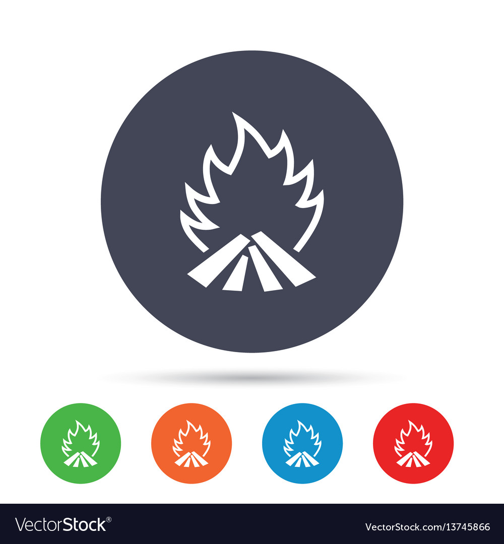 Fire flame sign icon heat symbol Royalty Free Vector Image