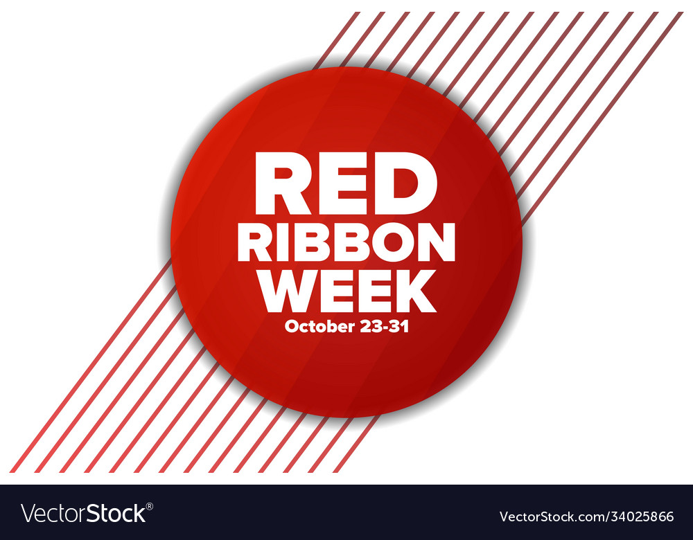 National red ribbon week october 23-31 holiday