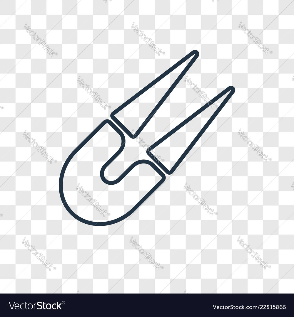 Pliers concept linear icon isolated Vector Image Pliers concept linear icon isolated